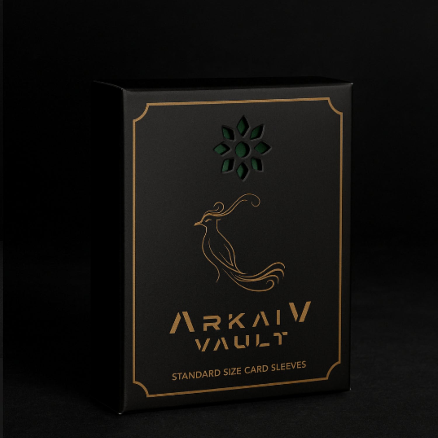 standard card sleeves boxed in elegant black ibong adarna design for mtg pomekon nba cards